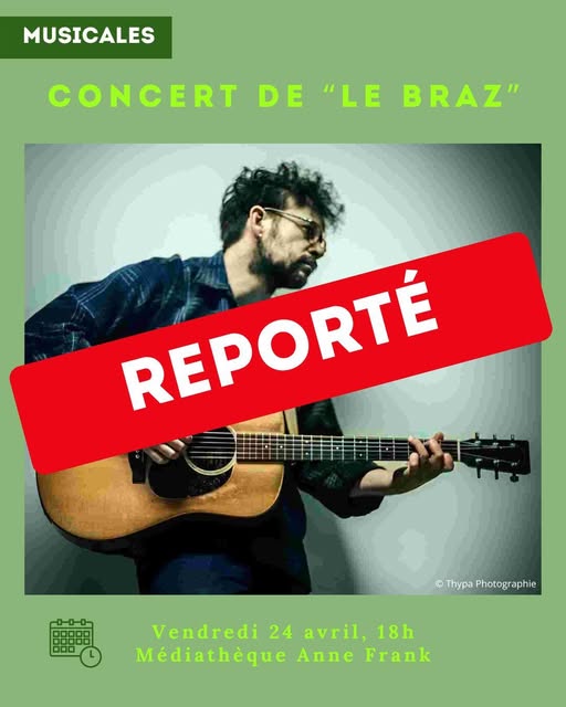 Annulation du concert du vendredi 24 avril