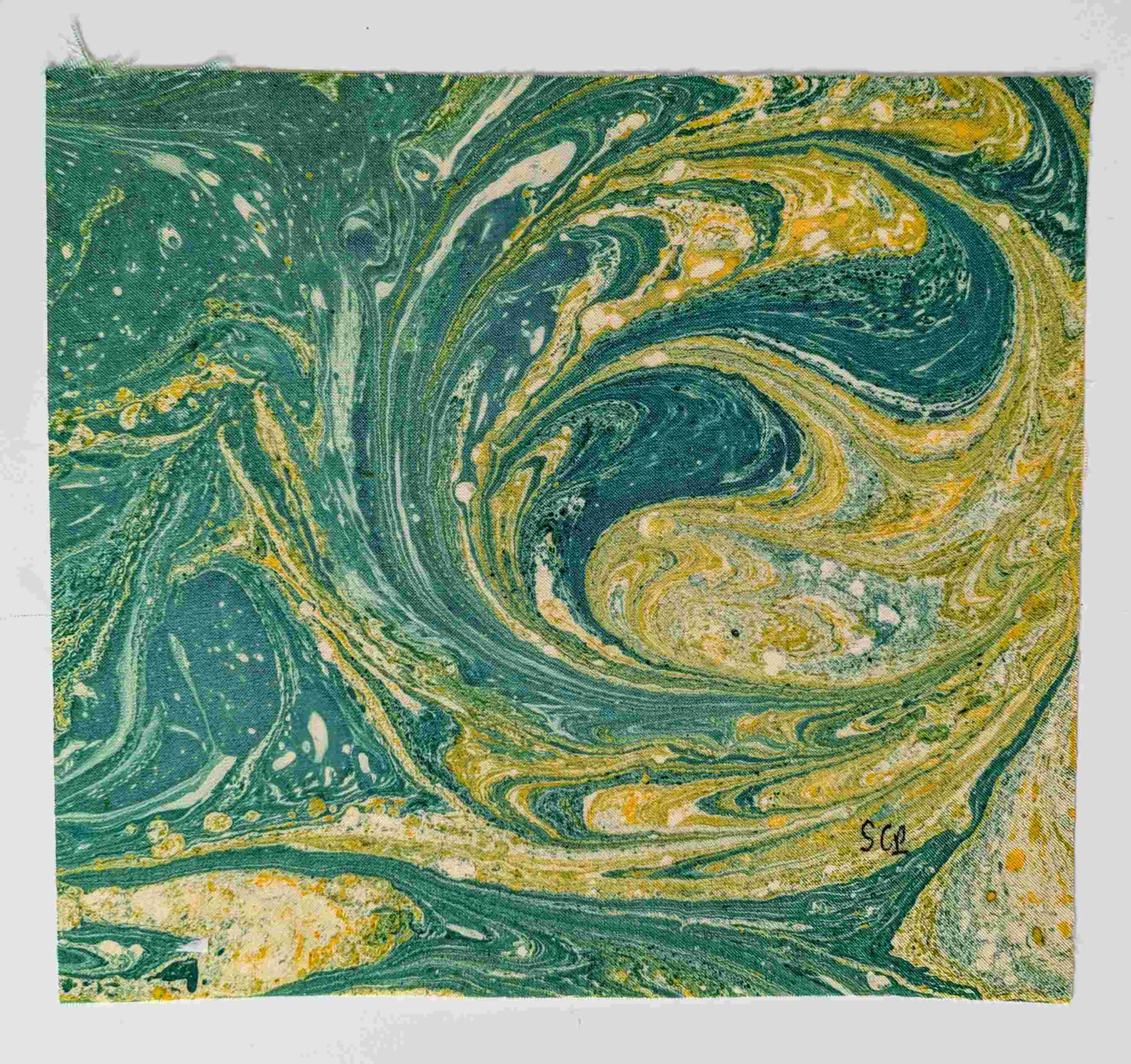 Atelier Marbrure sur tissus avec Sandrine Pesnel  reporté au Samedi 28 février de 10h30 à 12h30